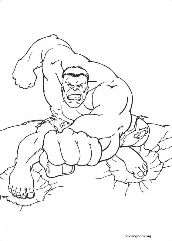 Hulk coloring page (094)