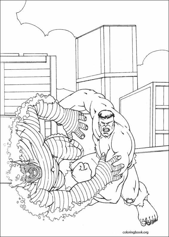 Hulk coloring page (096)