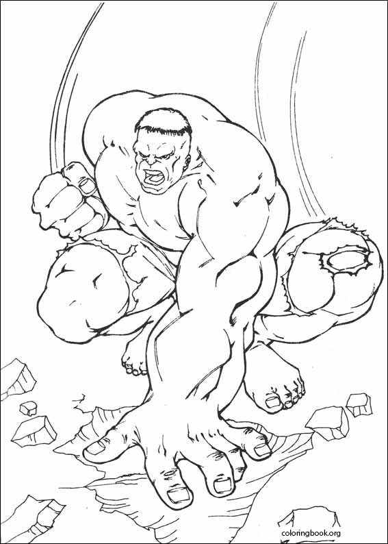 Hulk coloring page (098)