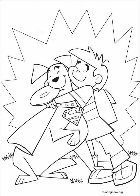 Krypto coloring page (002)