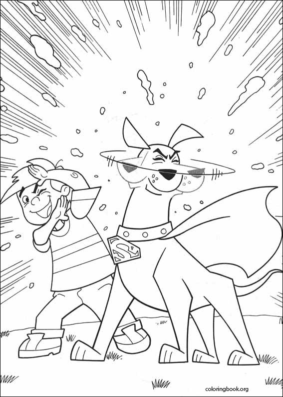 Krypto coloring page (004)