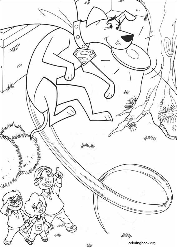 Krypto coloring page (005)