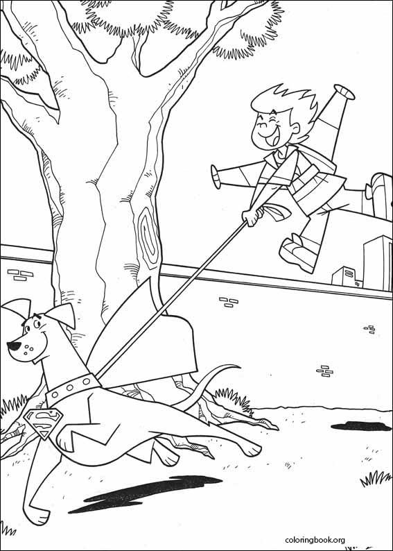 Krypto coloring page (006)