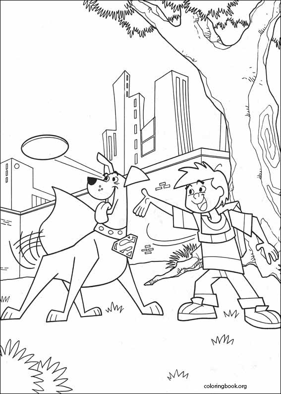 Krypto coloring page (008)
