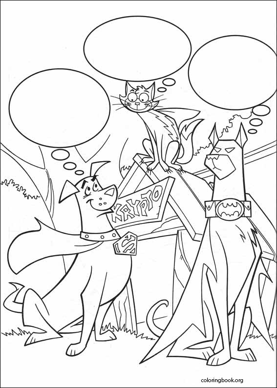 Krypto coloring page (013)