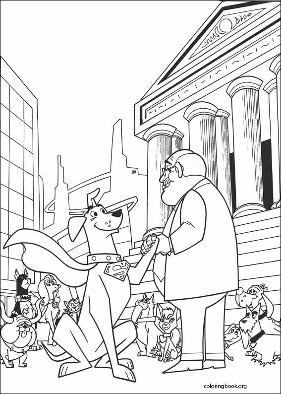 Krypto coloring page (014)
