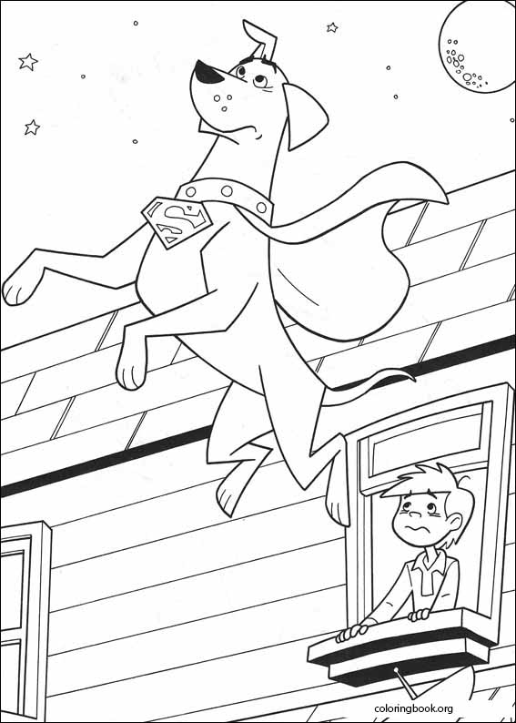 Krypto coloring page (022)