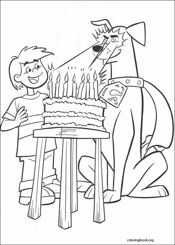 Krypto coloring page (033)