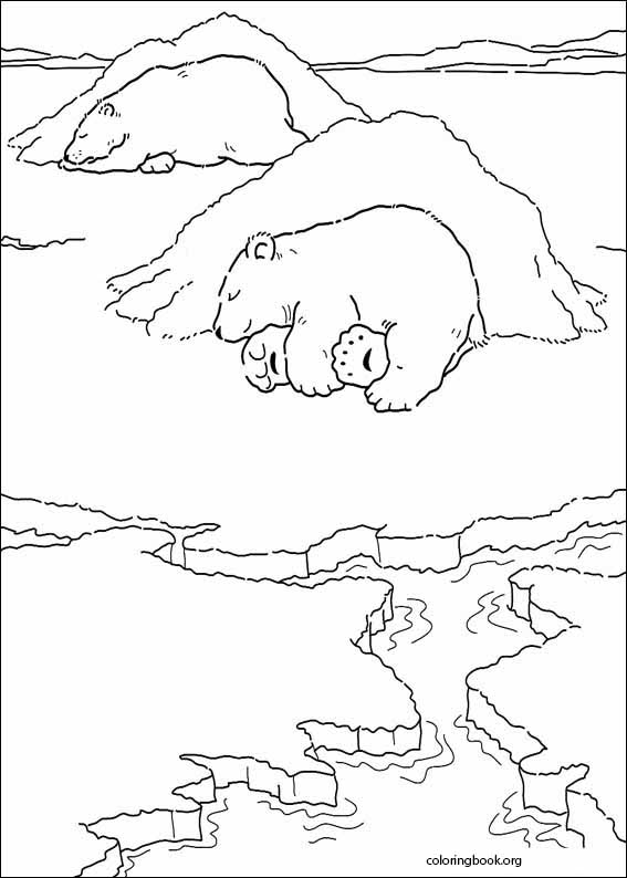 Little Polar Bear coloring page (010)