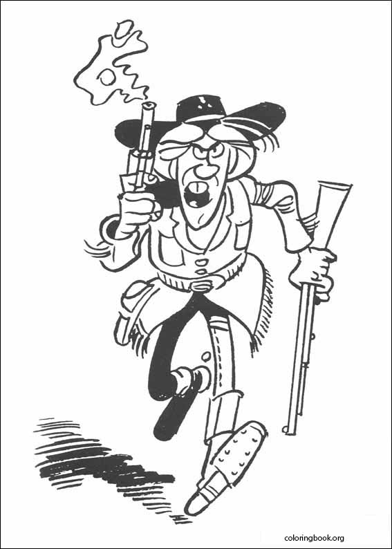 Lucky Luke coloring page (003)