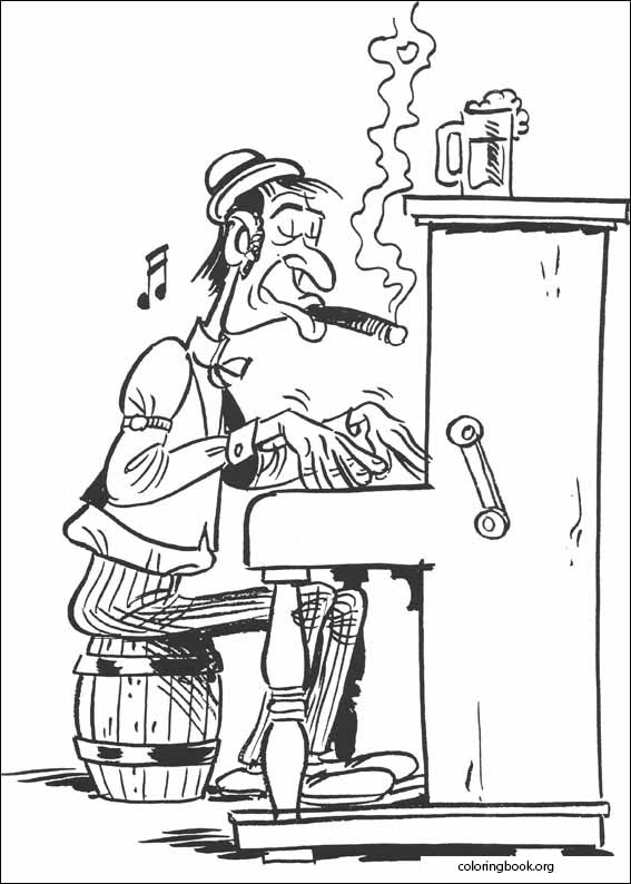 Lucky Luke coloring page (007)