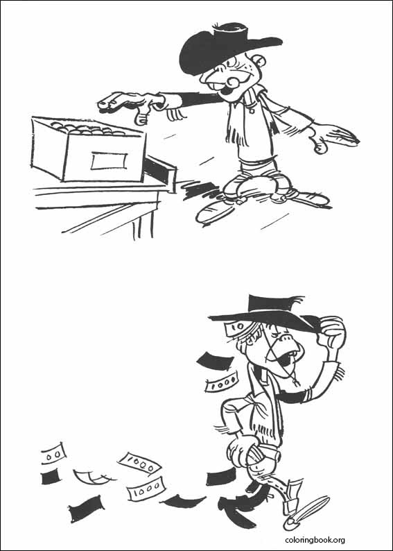 Lucky Luke coloring page (011)