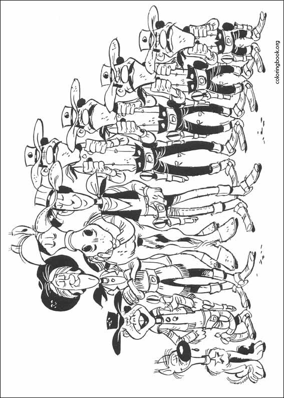 Lucky Luke coloring page (012)