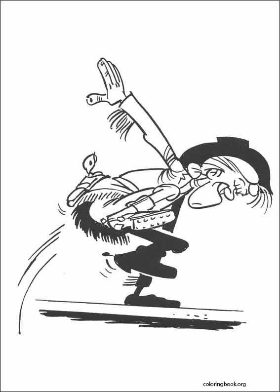 Lucky Luke coloring page (018)