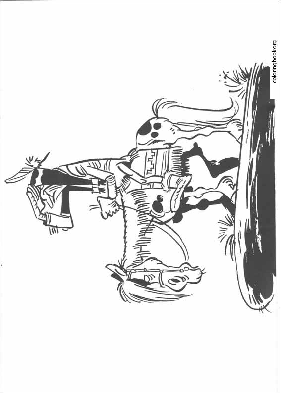 Lucky Luke coloring page (022)