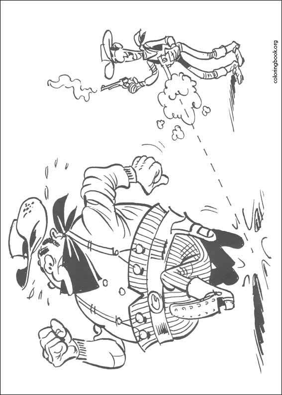 Lucky Luke coloring page (040)