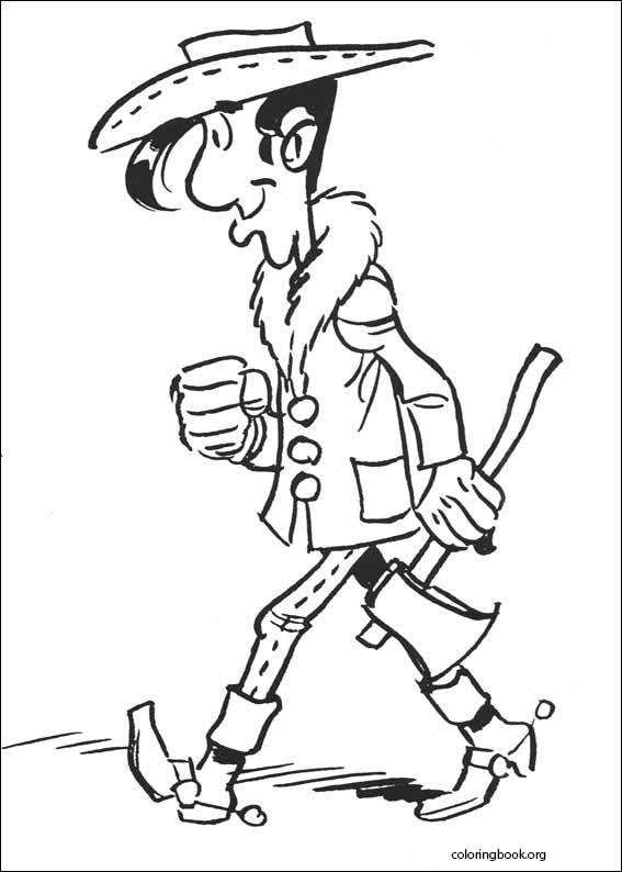 Lucky Luke coloring page (041)