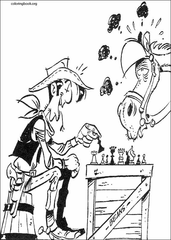 Lucky Luke coloring page (052)