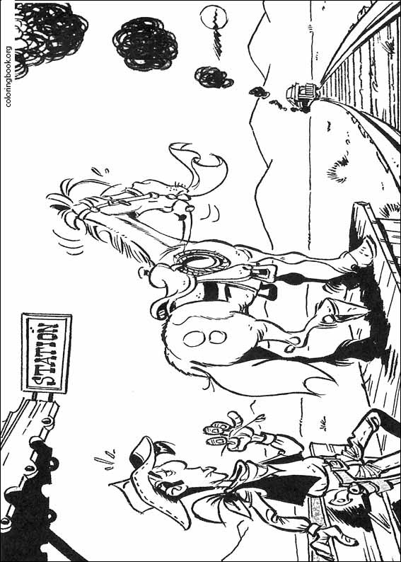Lucky Luke coloring page (054)