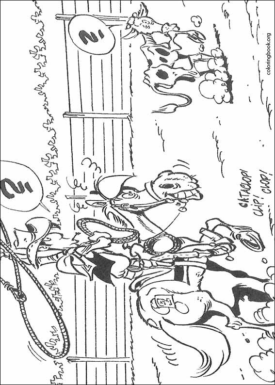 Lucky Luke coloring page (056)