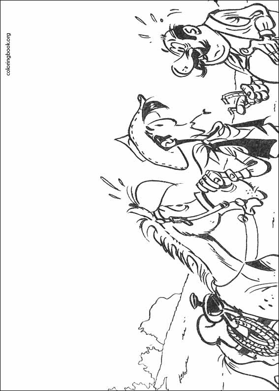 Lucky Luke coloring page (060)