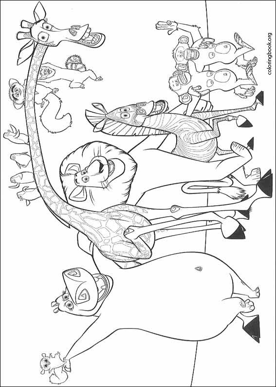 Madagascar coloring page (001)