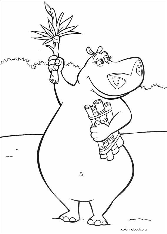 Madagascar coloring page (003)