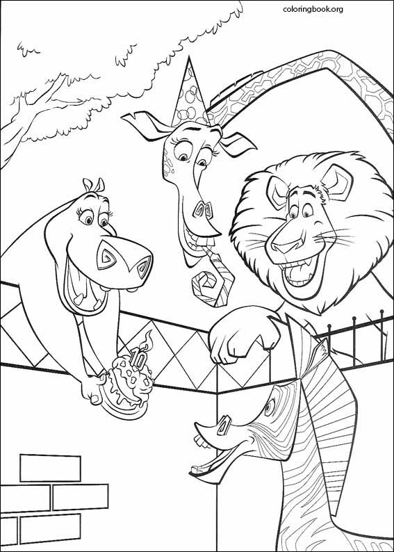 Madagascar coloring page (007)