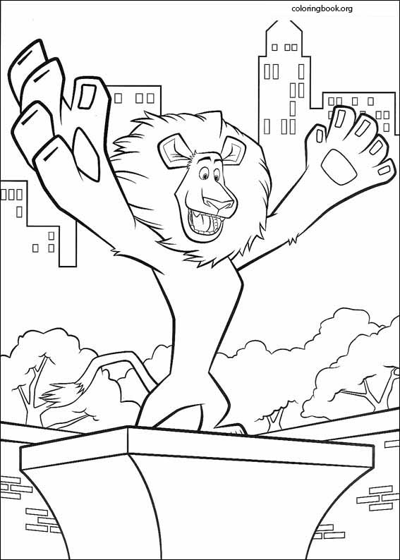 Madagascar coloring page (008)