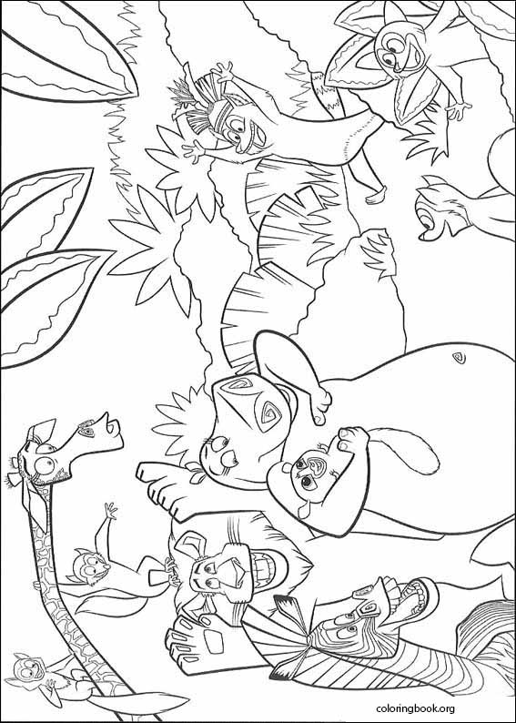 Madagascar coloring page (009)