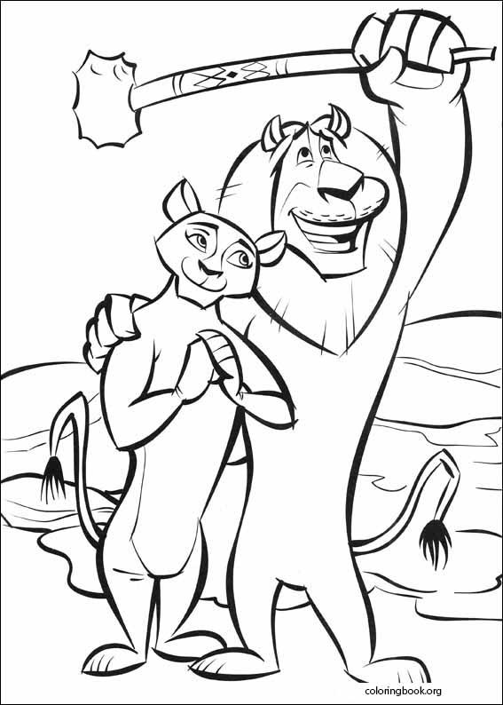 Madagascar 2 coloring page (003)