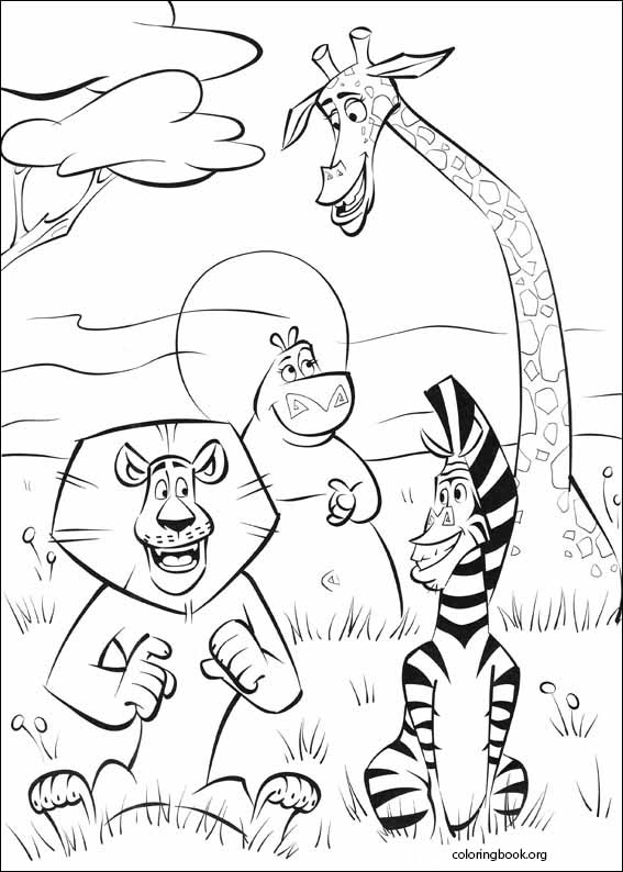 Madagascar 2 coloring page (007)