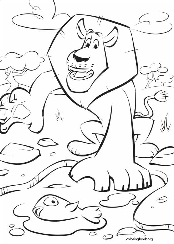 Madagascar 2 coloring page (017)
