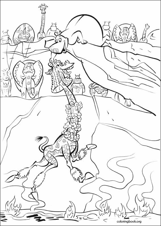 Madagascar 2 coloring page (023)