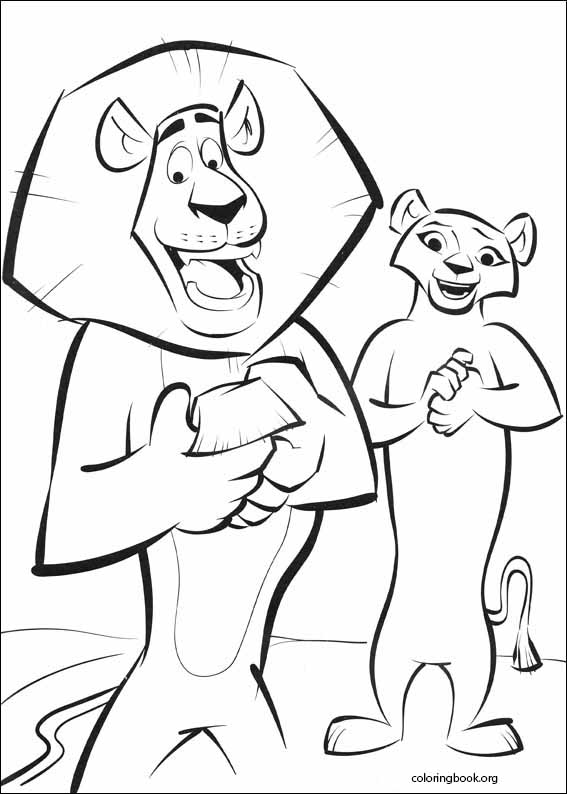 Madagascar 2 coloring page (024)