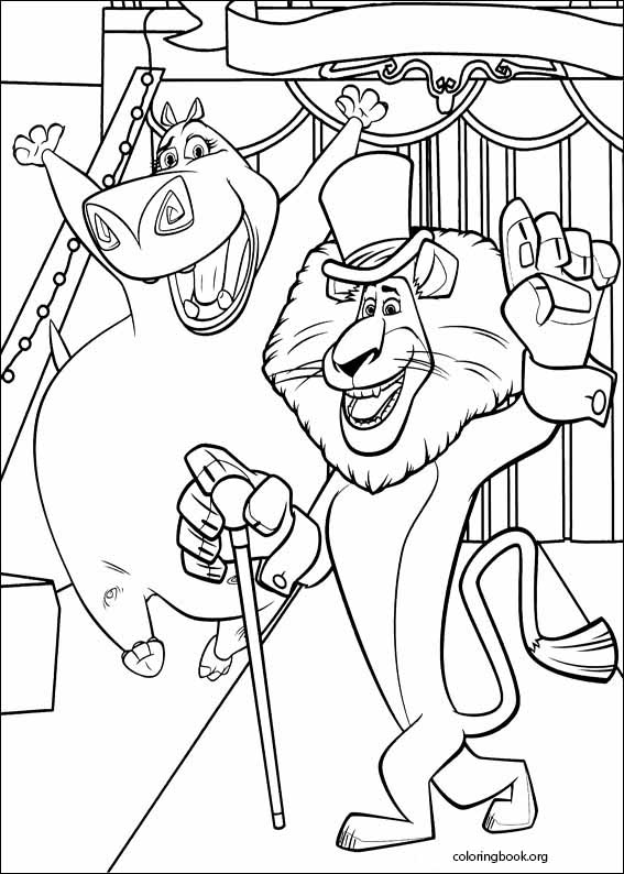 Madagascar 3 coloring page (011)