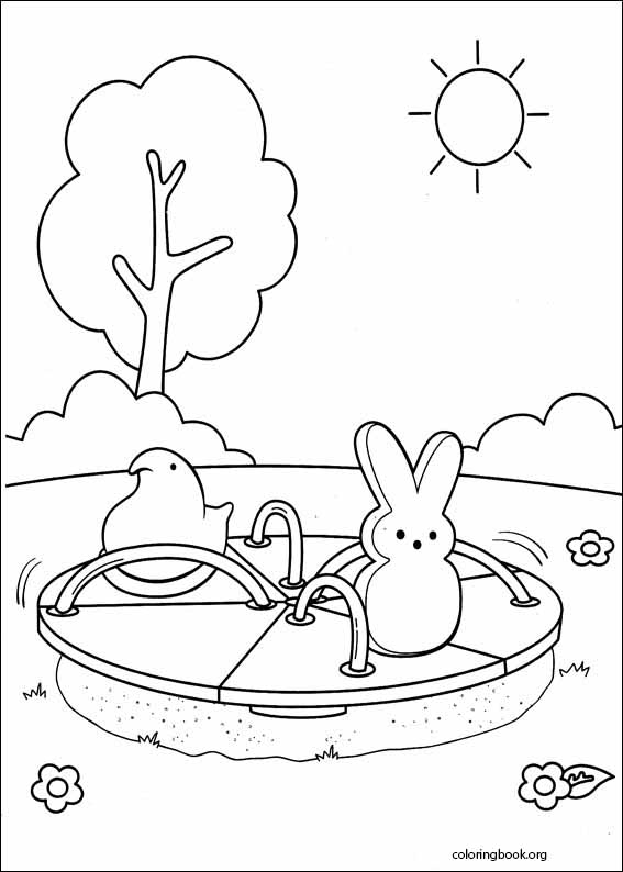 Marshmallow Peeps coloring page (002)