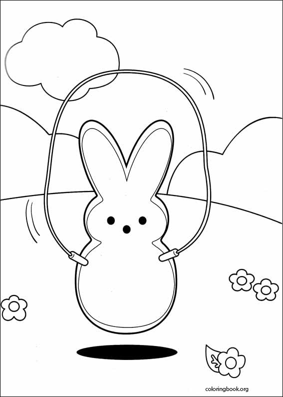 Marshmallow Peeps coloring page (003)