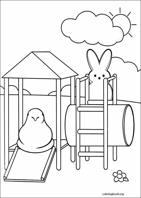 Marshmallow Peeps coloring page (005)