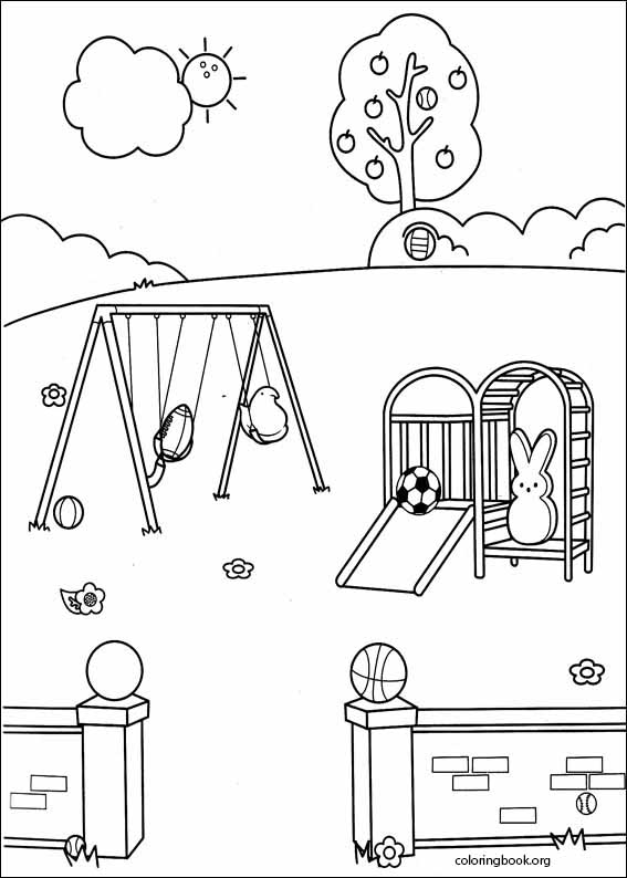 Marshmallow Peeps coloring page (007)