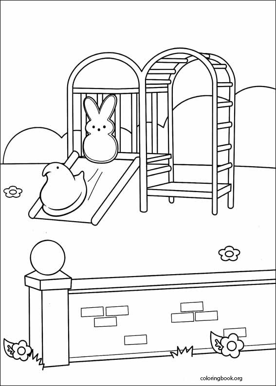 Marshmallow Peeps coloring page (011)