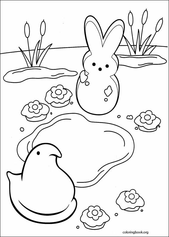 Marshmallow Peeps coloring page (017)