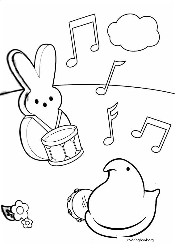 Marshmallow Peeps coloring page (018)