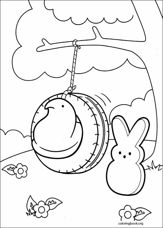 Marshmallow Peeps coloring page (023)