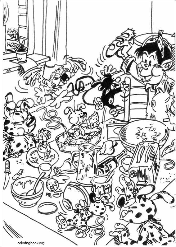 Marsupilami coloring page (007)