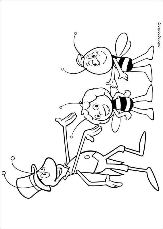 Maya The Bee coloring page (003)