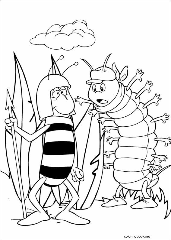 Maya The Bee coloring page (019)