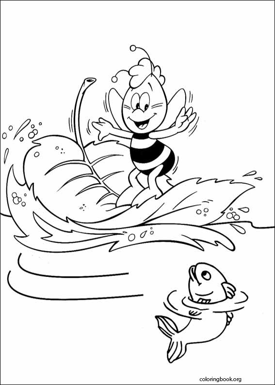 Maya The Bee coloring page (020)