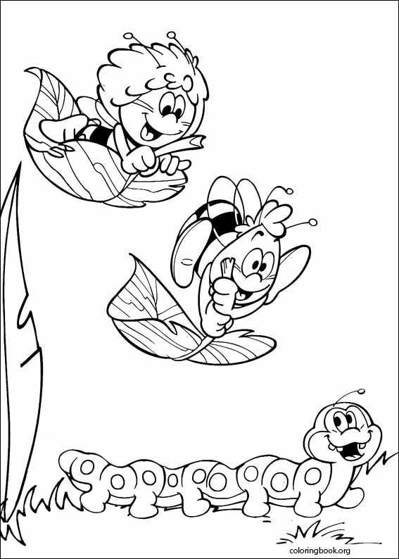 Maya The Bee coloring page (025)