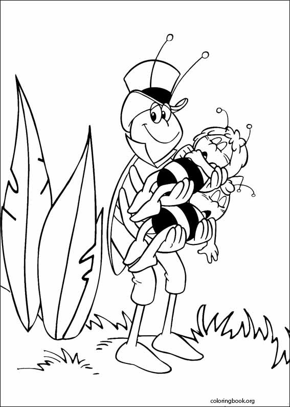 Maya The Bee coloring page (028)